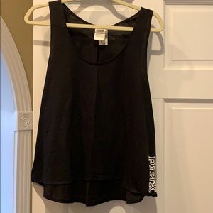 Set of 2 PINK tanks. Black. Large. NWT. Cute!